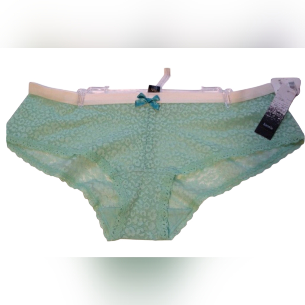 KENSIE WOMAN MINT JADE SHEER PANTIES
